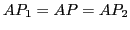 $ AP_1=AP=AP_2$